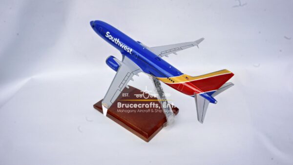 Model of Boeing 737 MAX with detailed craftsmanship.